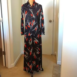 Vintage 70s dress with matching jacket